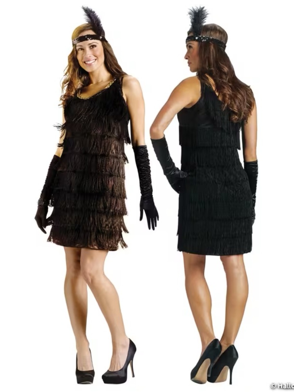 Black Fringe Flapper Dress - Vintage-Inspired Halloween, Gatsby S